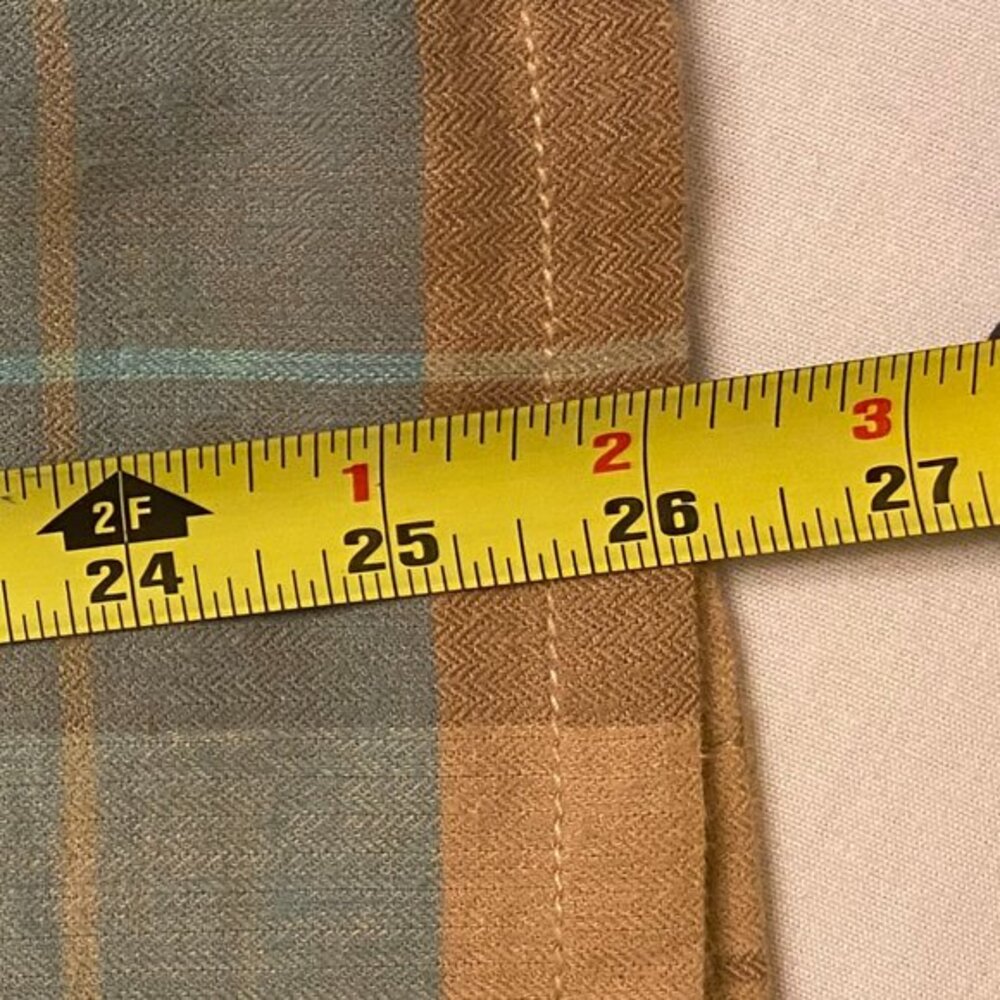 Evan Picone Plaid Cotton/Wool Shacket Size 12 Faux Suede - Picture 12 of 12